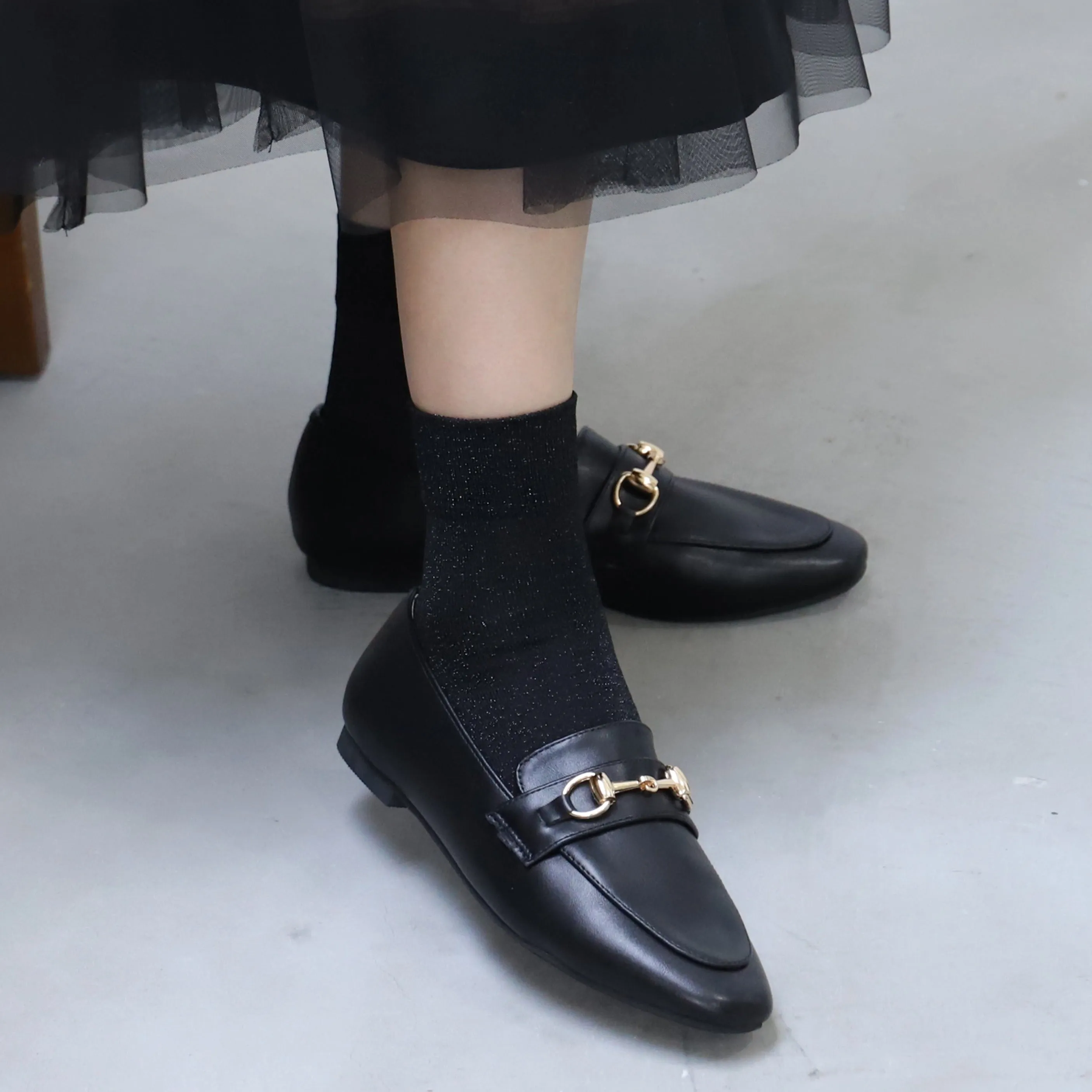 011132742 Sparkly Ankle Socks M