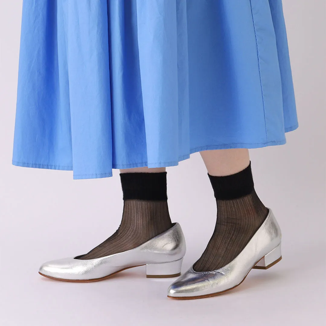 011132833 Crinkle Crepe Ankle Socks