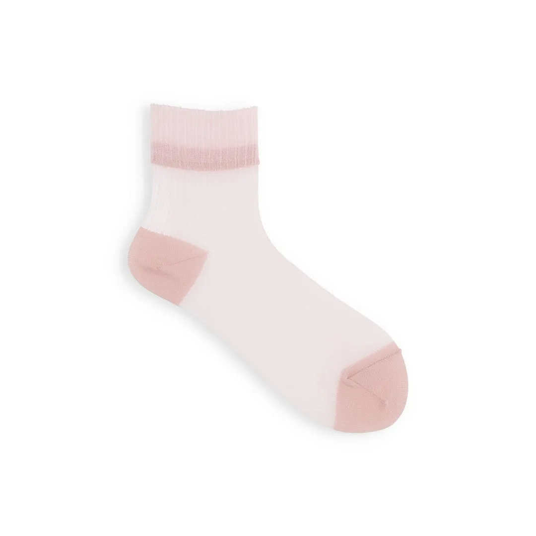 011132833 Crinkle Crepe Ankle Socks