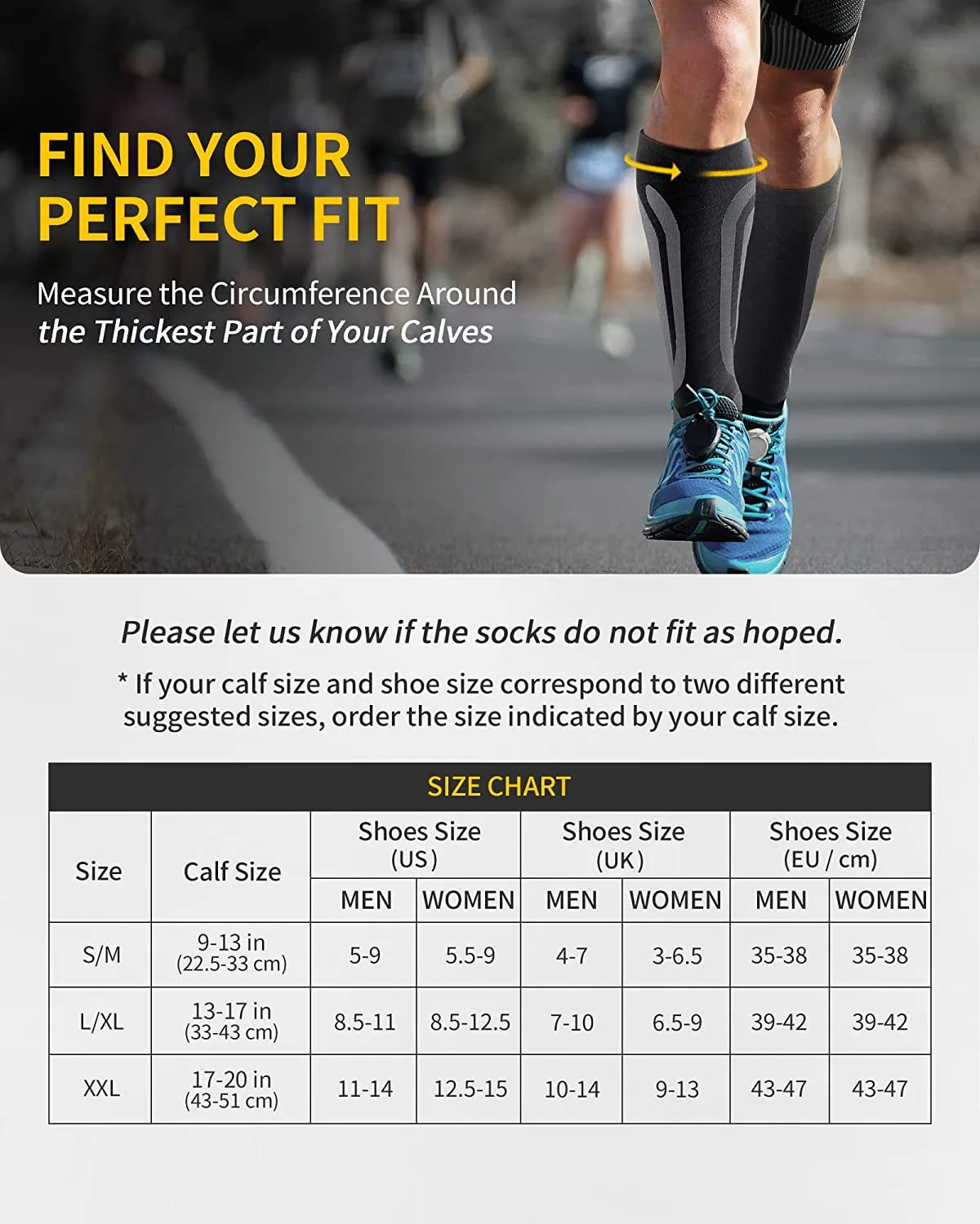 3 Pairs Compression Socks(20-30 Mmhg) for Women and Men, Fit for Running, Flight, Travel, Pregnancy, Nurses, Medical, Circulation and Recovery