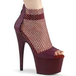7 Inch Heel ADORE-765RM Burgundy Mash