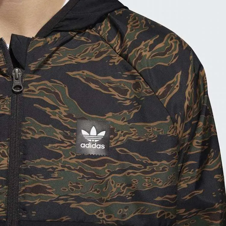 Adidas Skateboarding BB Packable Wind Jacket Camo Print/Black/Orange