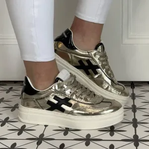 Another Trend Platform Trainer A035-Gold & Black