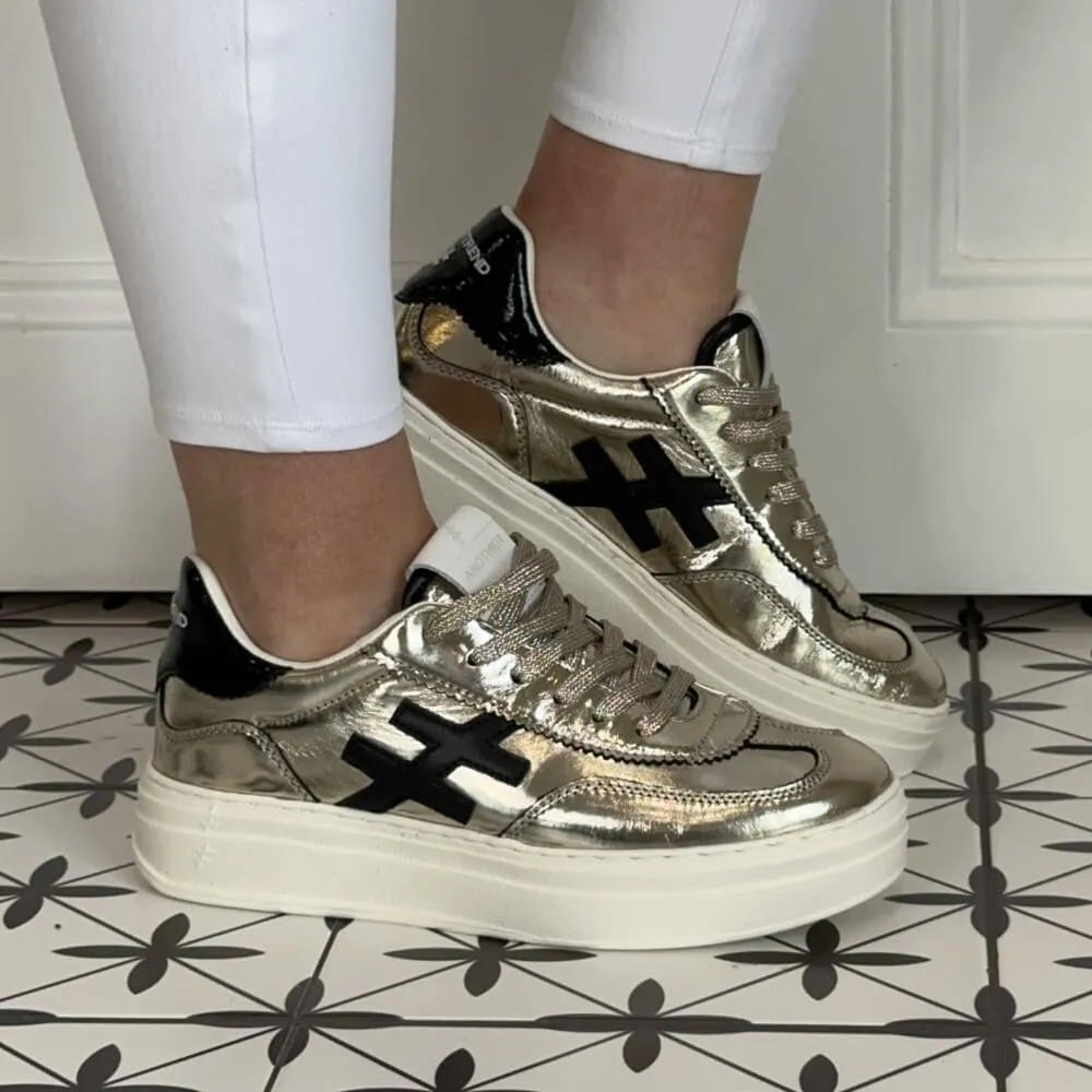 Another Trend Platform Trainer A035-Gold & Black