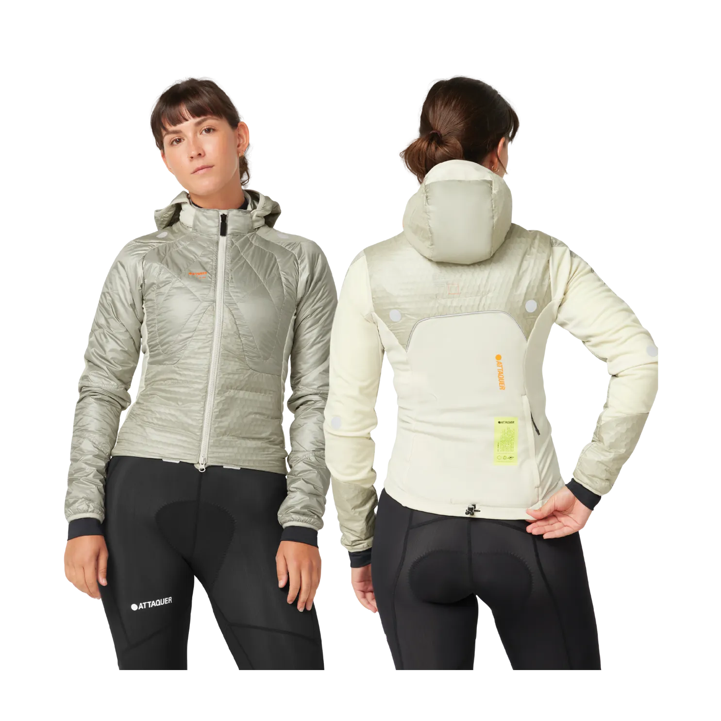 Attaquer Womens All Day Anatomic Insulator Jacket - Eggshell