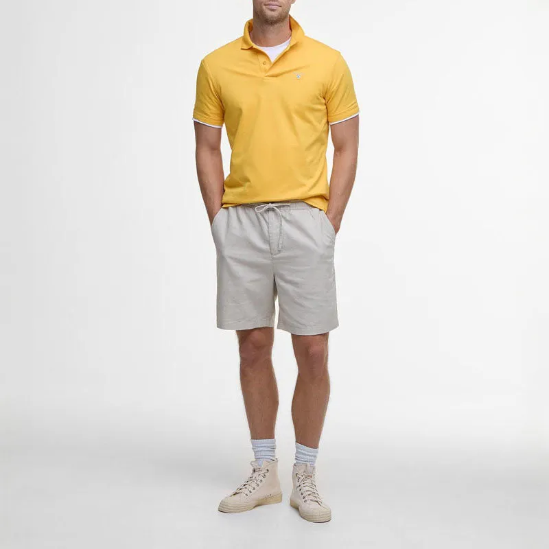 BARBOUR Cotton Linen Relaxed Short in Mist
