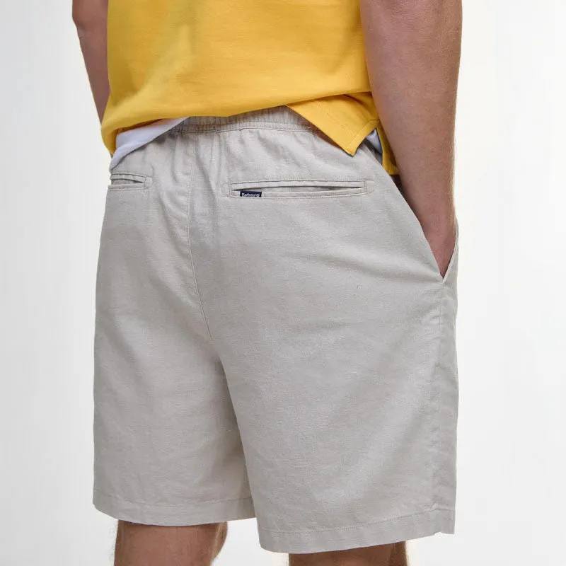 BARBOUR Cotton Linen Relaxed Short in Mist