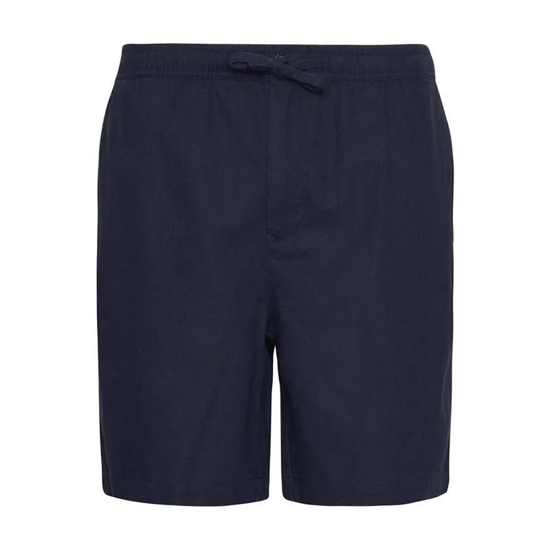 BARBOUR Cotton Linen Relaxed Short in Navy