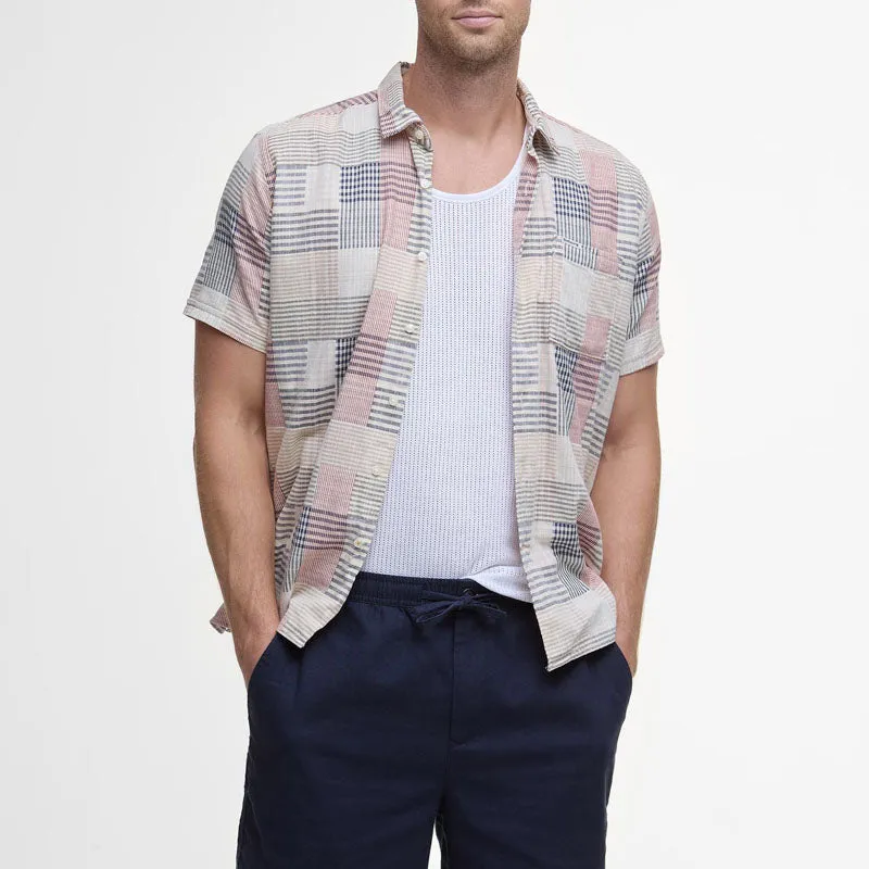 BARBOUR Cotton Linen Relaxed Short in Navy
