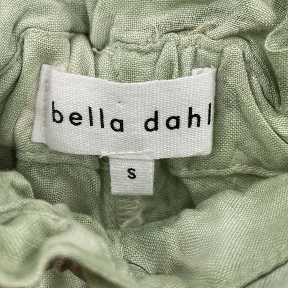 Bella Dahl Kayla Ruffle Wash Shorts in Camo Print Relaxed Fit Size Small