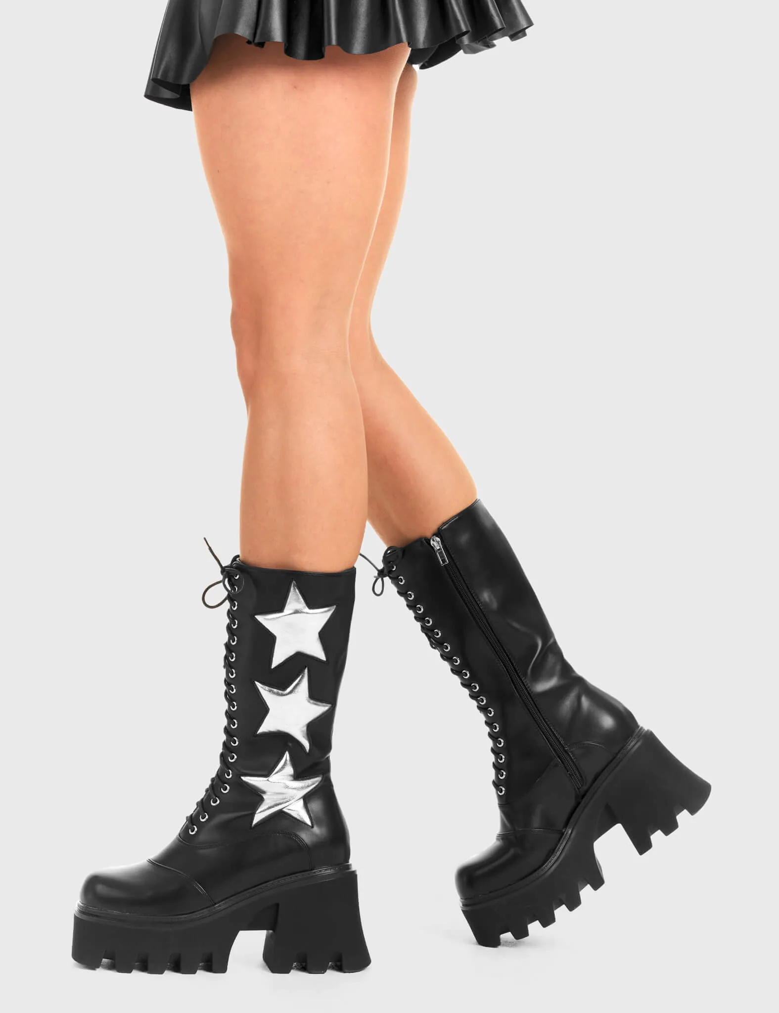 Big League Chunky Platform Calf Boots