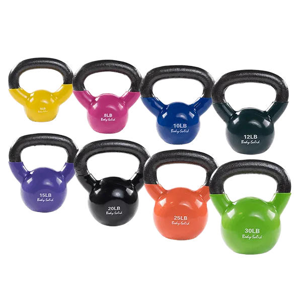 Body Solid Tools KBV Vinyl Coated Kettlebells