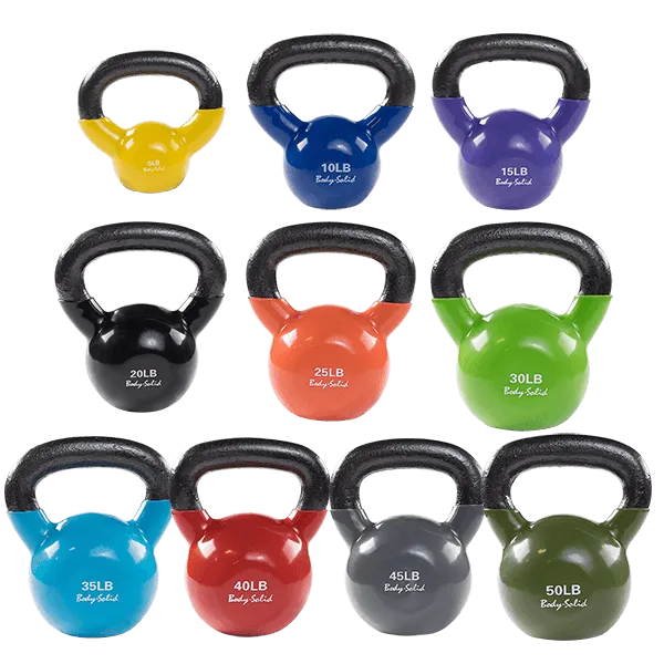 Body Solid Tools KBV Vinyl Coated Kettlebells