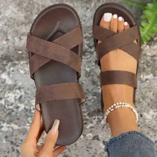 Bold Crisscross Sandals