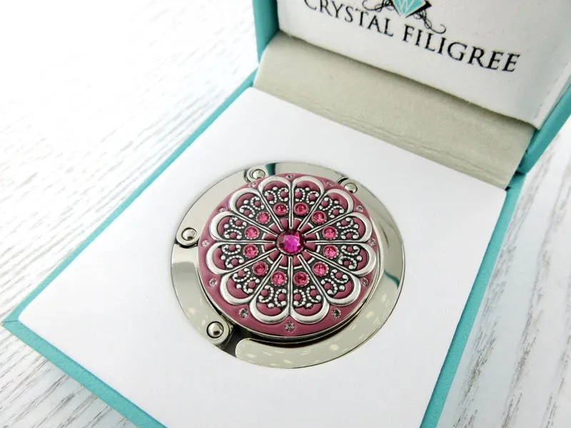 Centerstone Purse Hanger with Scallop Filigree