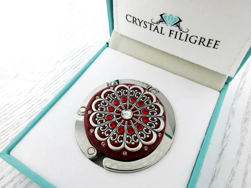 Centerstone Purse Hanger with Scallop Filigree