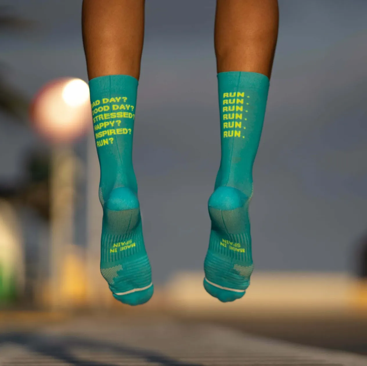 Chaussettes running Sporcks - JUST RUN BLEU