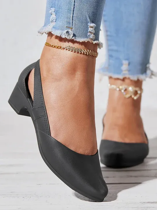 Classic block heels for women