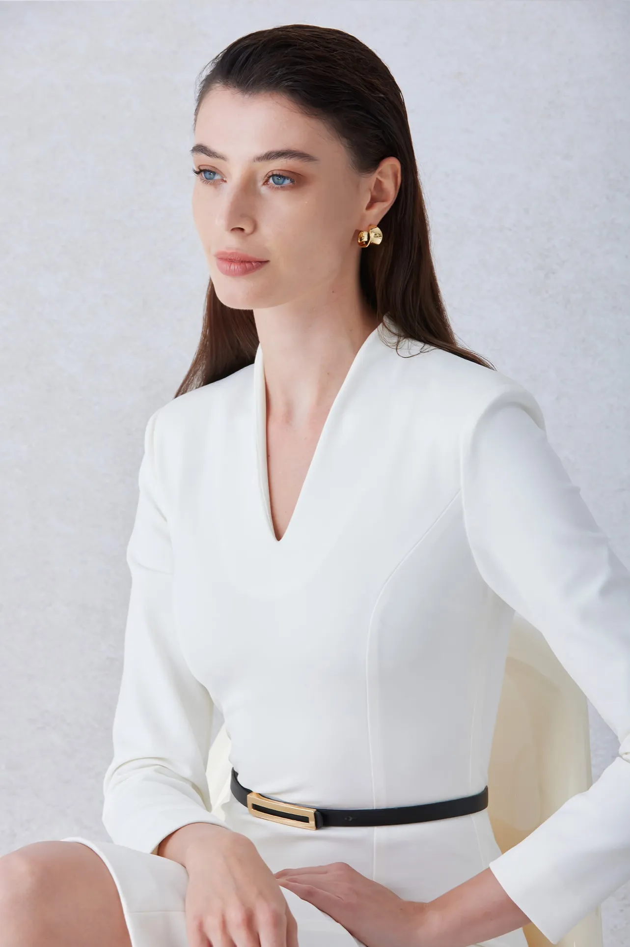 CLASSIC V-NECKLINE DRESS
