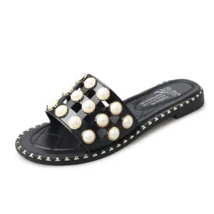 Daisy Dot Slip On Slider Sandals