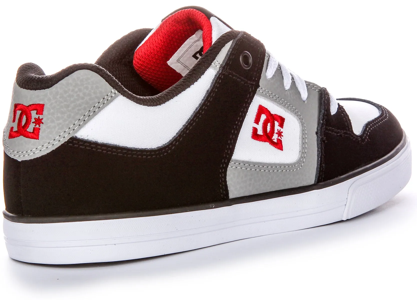Dc Shoes Pure In White Black Grey For Youth