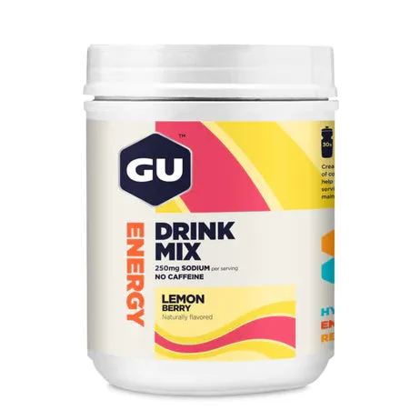 Energy Drink Mix 30srv Canister, Lemon Berry GU Energy