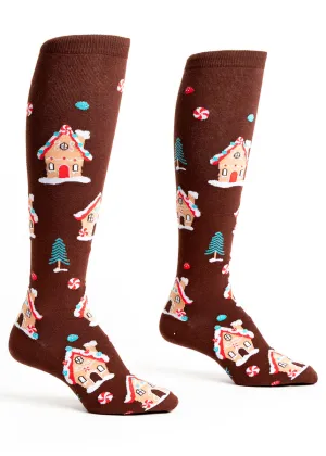 Gingerbread Houses Knee Socks