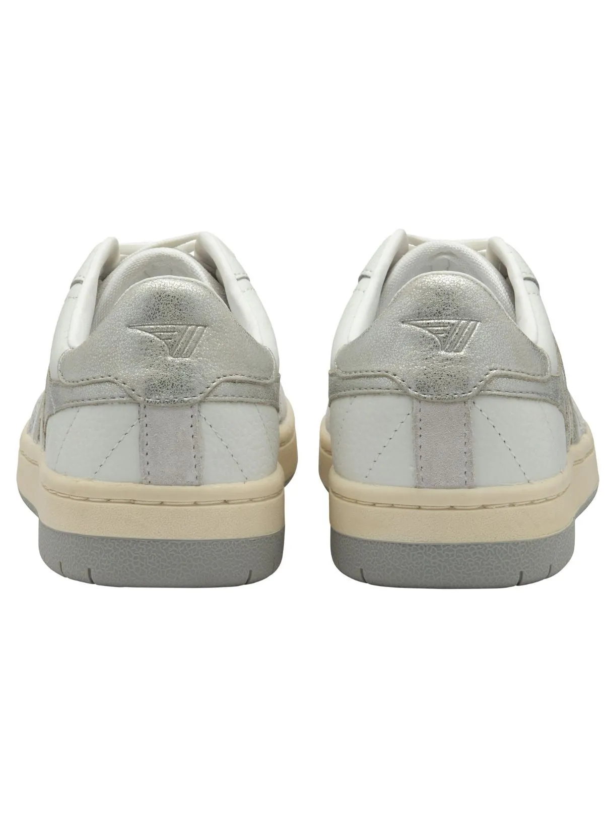 Gola Falcon Mirror Sneaker in White/Silver