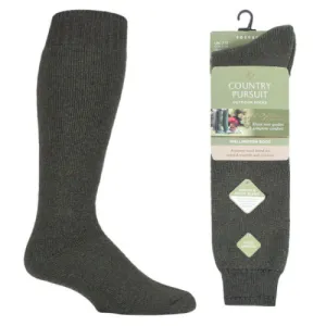 Gold Edition | Wellington Boot Sock | Olive Green