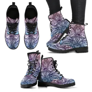 HandCrafted Spring Lotus Mandala Boots