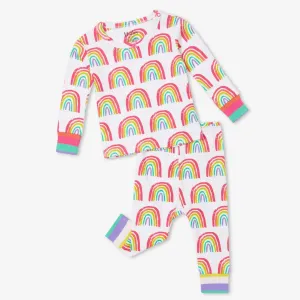Hatley Organic Pajama Set - Pretty Rainbows