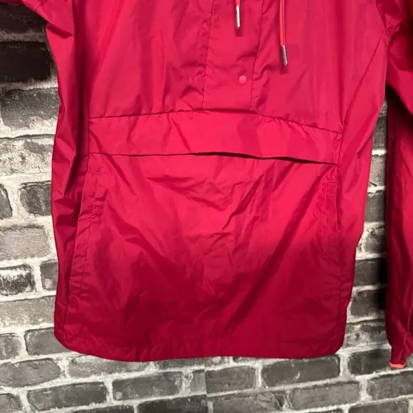 Helly Hansen Loke Packable Anorak jacket pullover snap buttons pocket pink