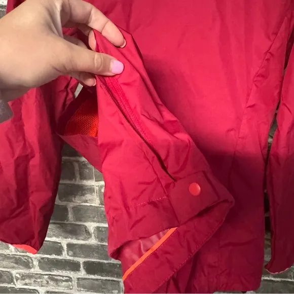 Helly Hansen Loke Packable Anorak jacket pullover snap buttons pocket pink