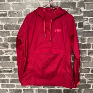 Helly Hansen Loke Packable Anorak jacket pullover snap buttons pocket pink