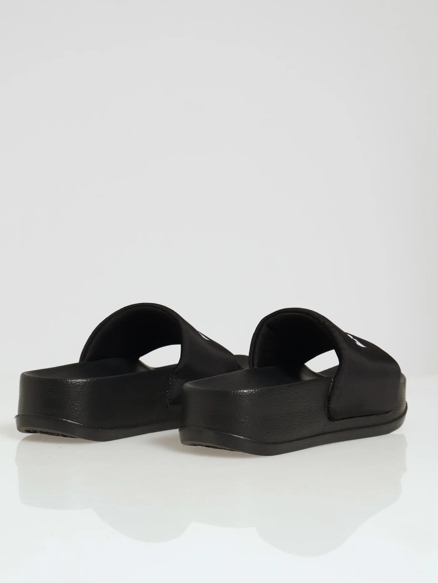 June Bold Padded Pool Slide - Black