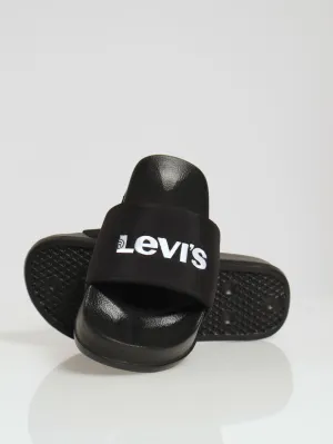 June Bold Padded Pool Slide - Black