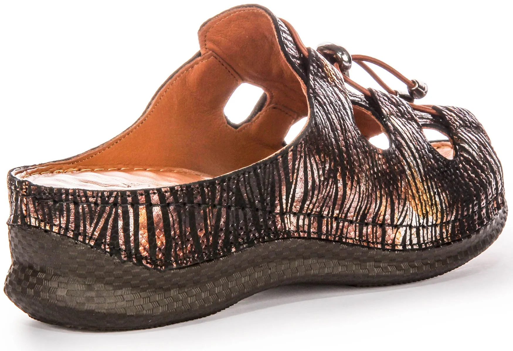 Justinreess England Kinsley In Black Gold For Women | Secret Sale