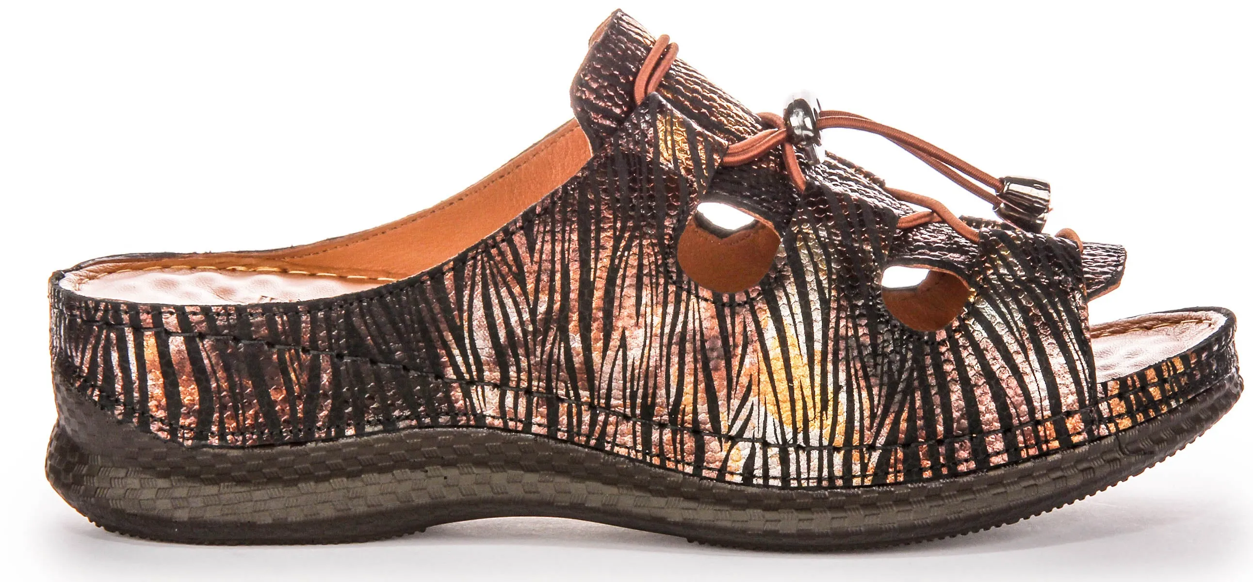 Justinreess England Kinsley In Black Gold For Women | Secret Sale