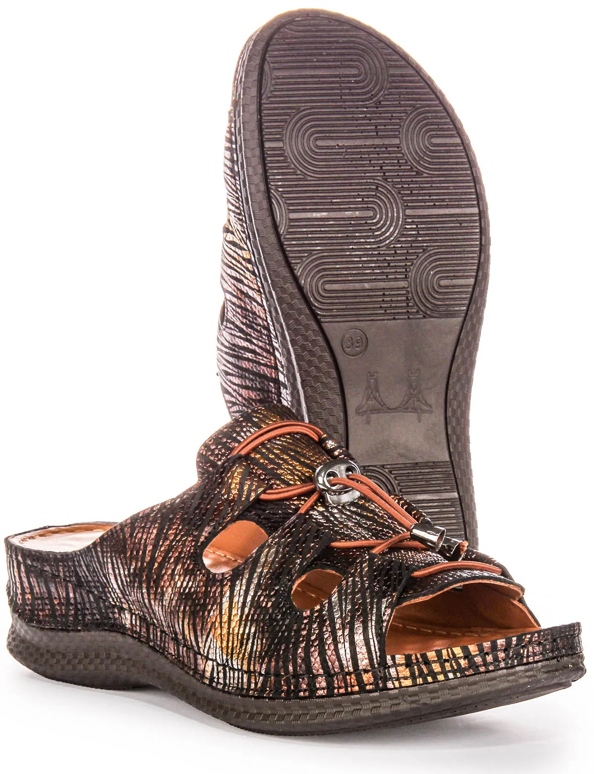 Justinreess England Kinsley In Black Gold For Women | Secret Sale