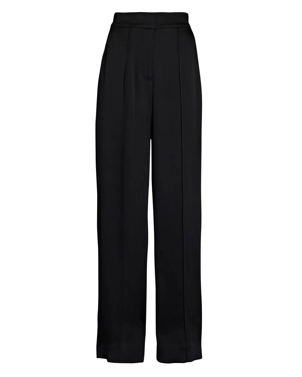 Kyra Satin-Crepe Wide-Leg Pants