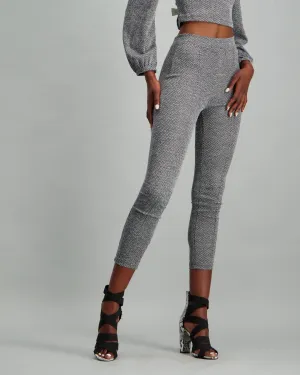 Ladies Pintuck Legging - Grey