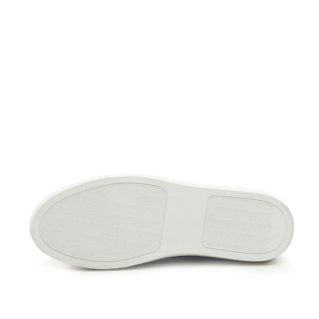 Leather Trainer │ Med Brown Painted Calf