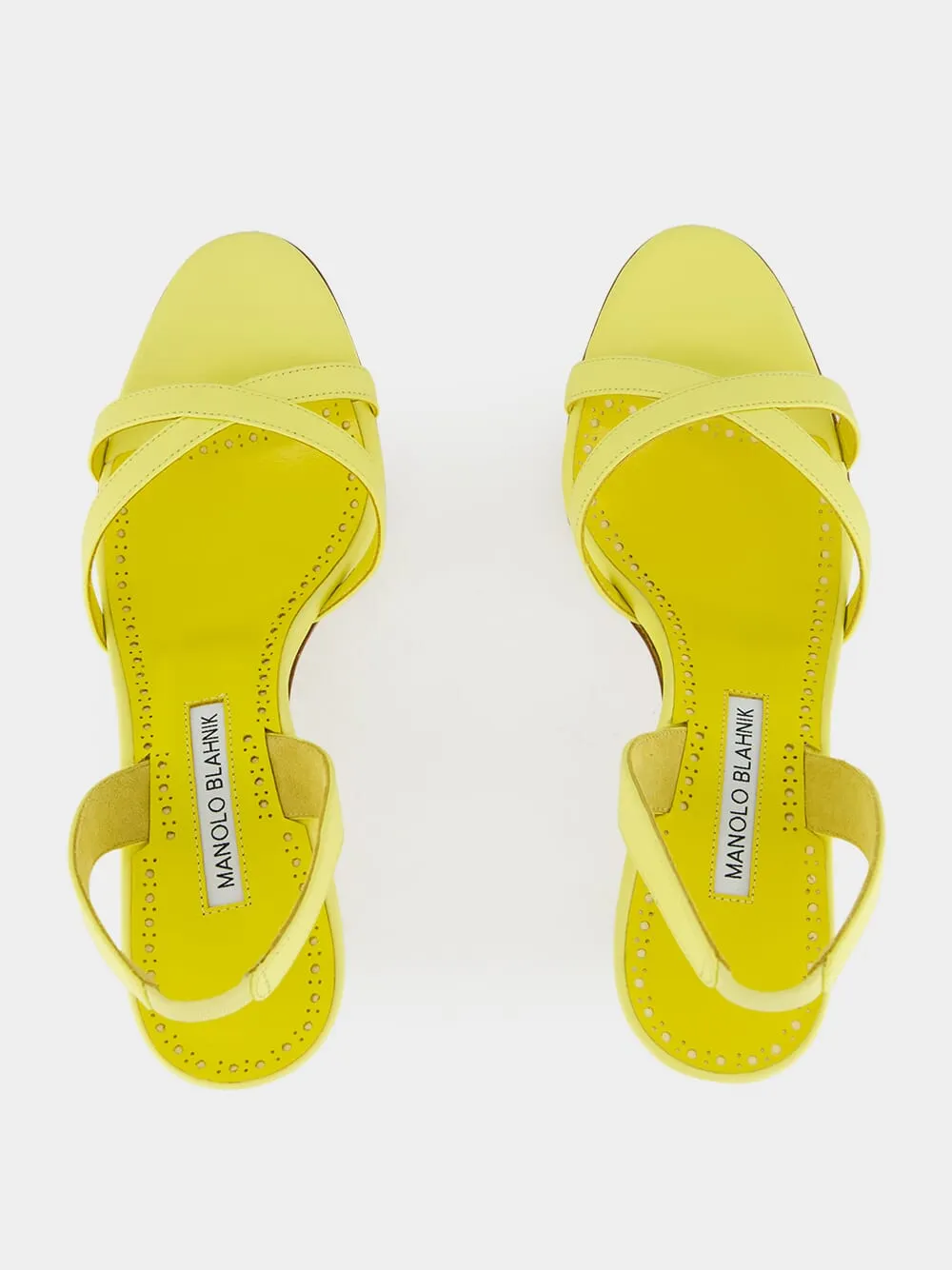 Light Yellow Ammoursli Nappa Sandals