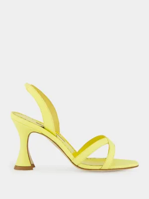 Light Yellow Ammoursli Nappa Sandals