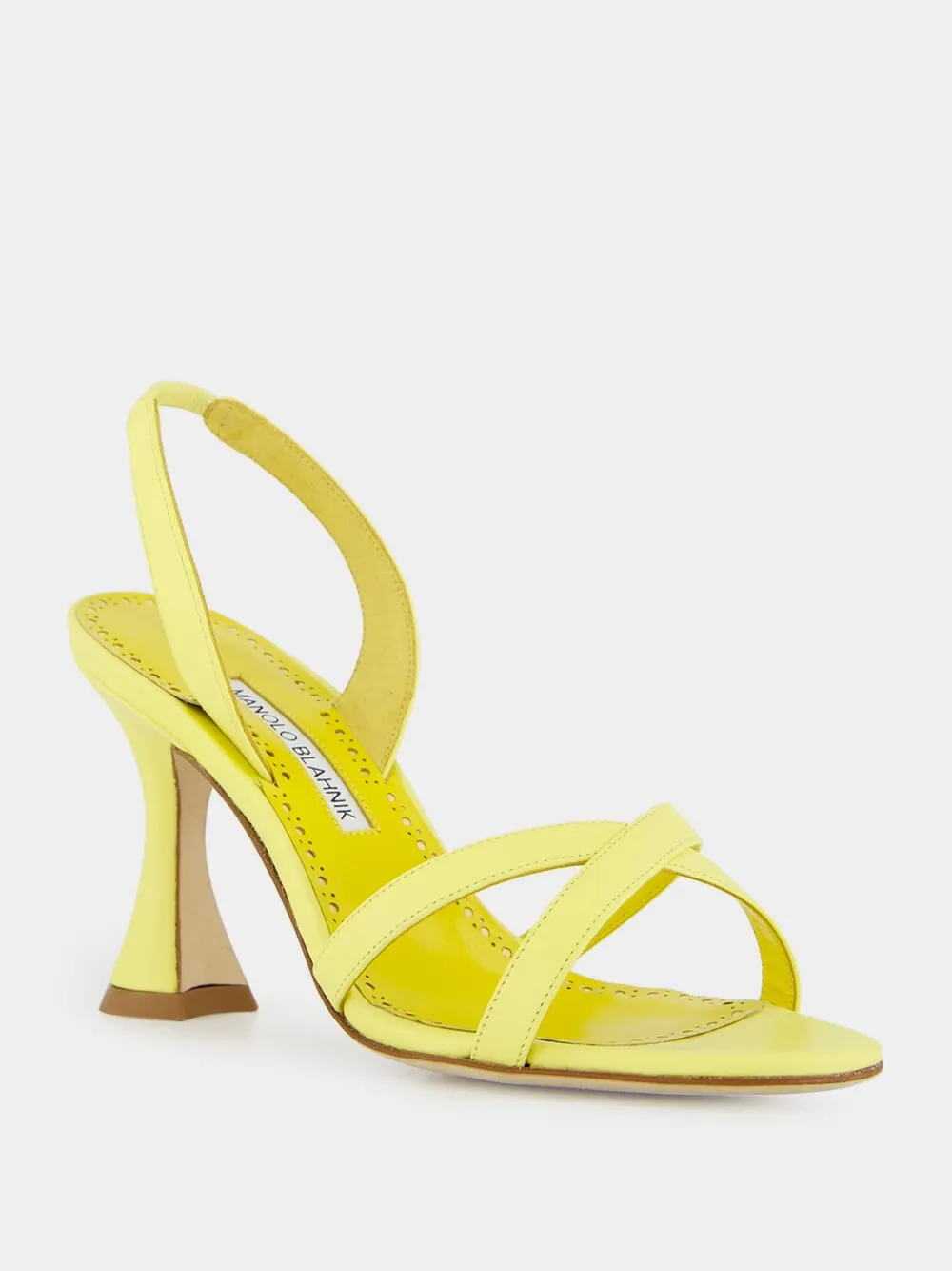 Light Yellow Ammoursli Nappa Sandals