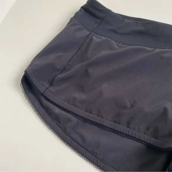 Like NEW Lululemon Black Hottie Hot Running Shorts Womans Size 10 2.5” inseam