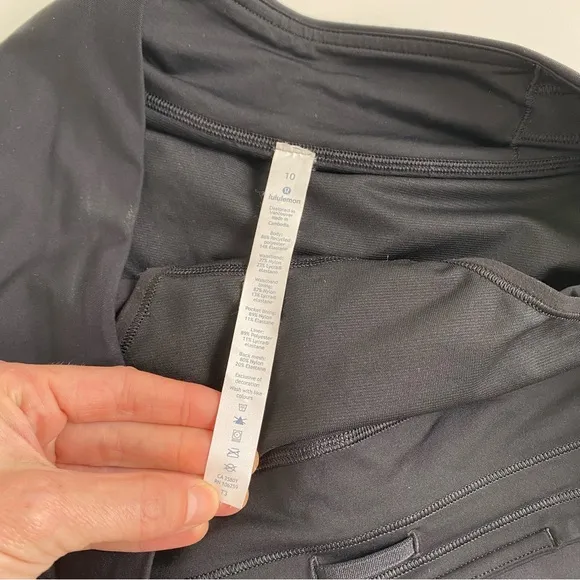 Like NEW Lululemon Black Hottie Hot Running Shorts Womans Size 10 2.5” inseam