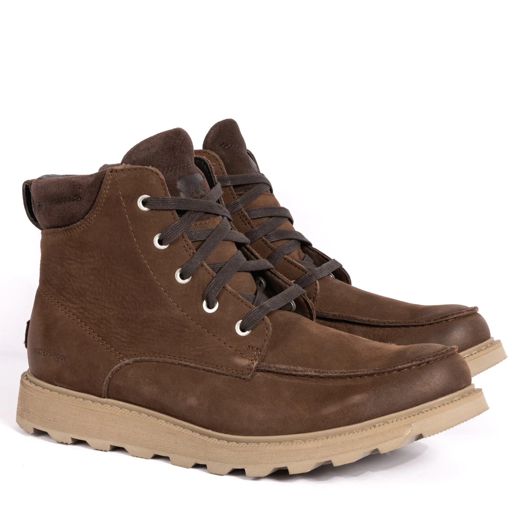 MADSON II MOC TOE WP - TOBACCO - LEATHER