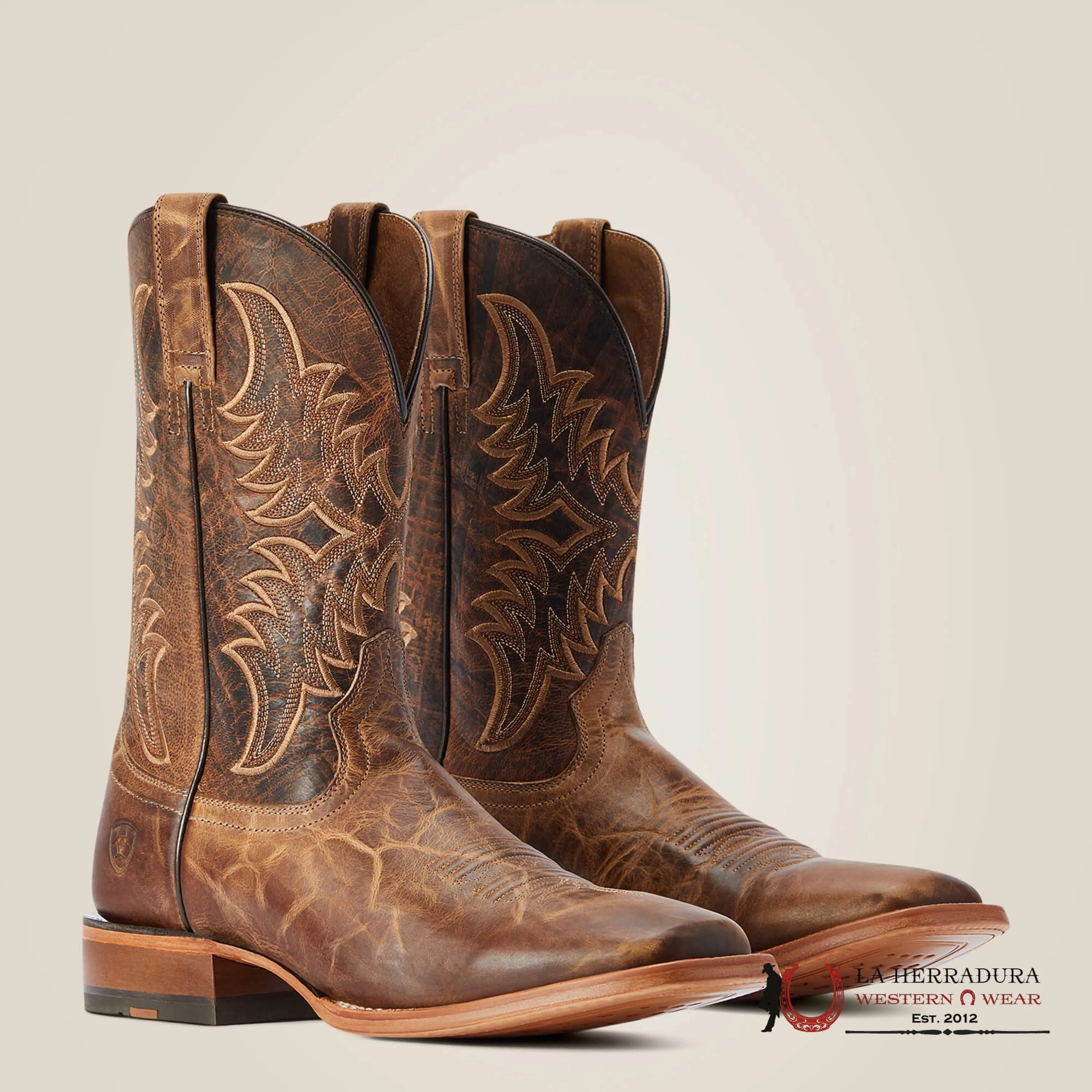 MENSARIAT POINT RYDER COWBOY BOOT BURNT BROWN 2471