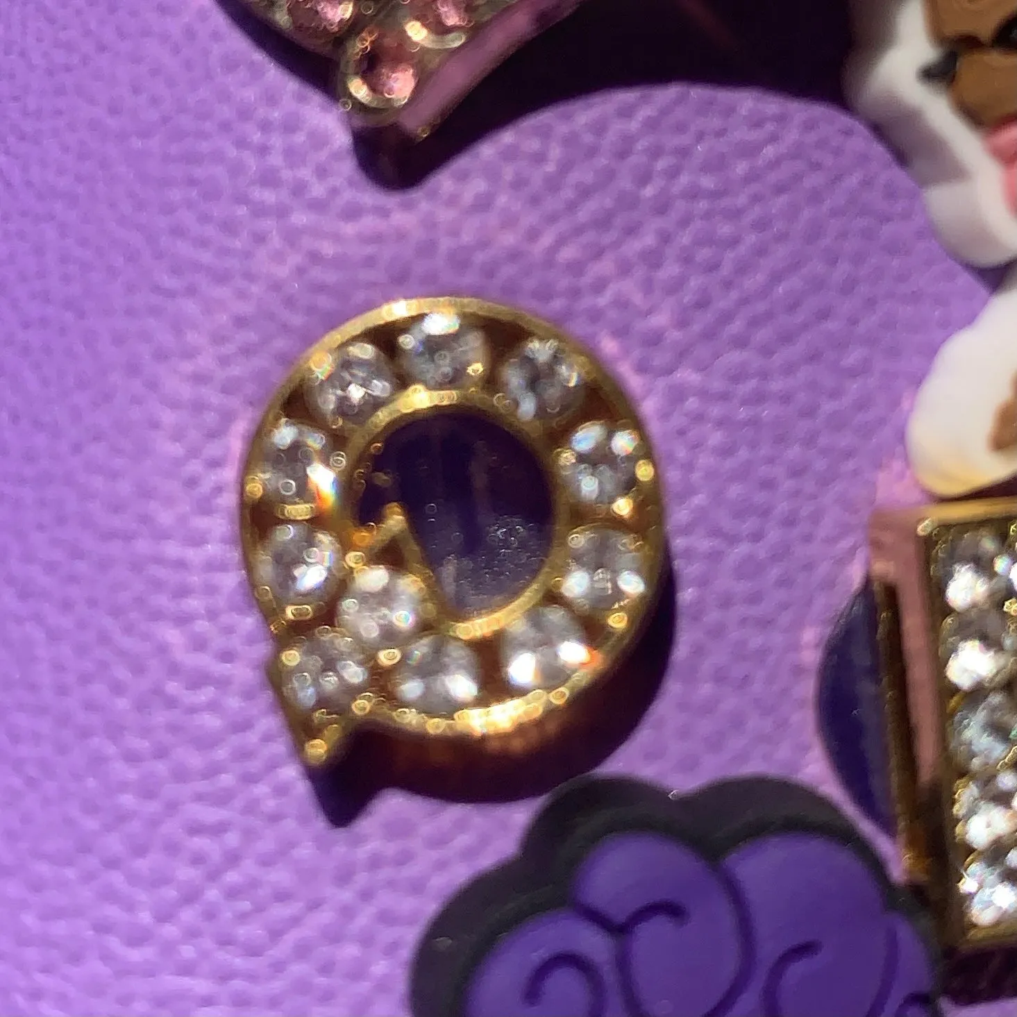METAL SHOE CHARMS - BLINGY LETTERS